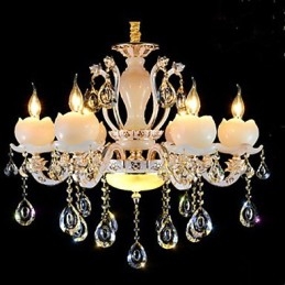 Pendentif de luxe en alliage de zinc et cristal de jade de style européen