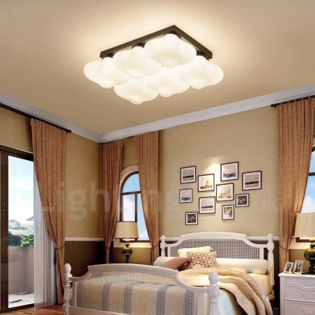 Plafonnier encastré rustique à 6 lumières Plafonnier encastré rustique à 6 lumières