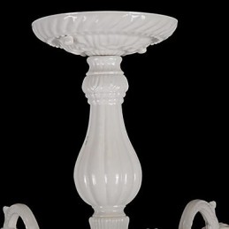 Plafonnier blanc rétro classique européen