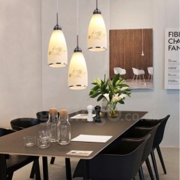 Suspension contemporaine moderne à 3 lumières en métal intégrée