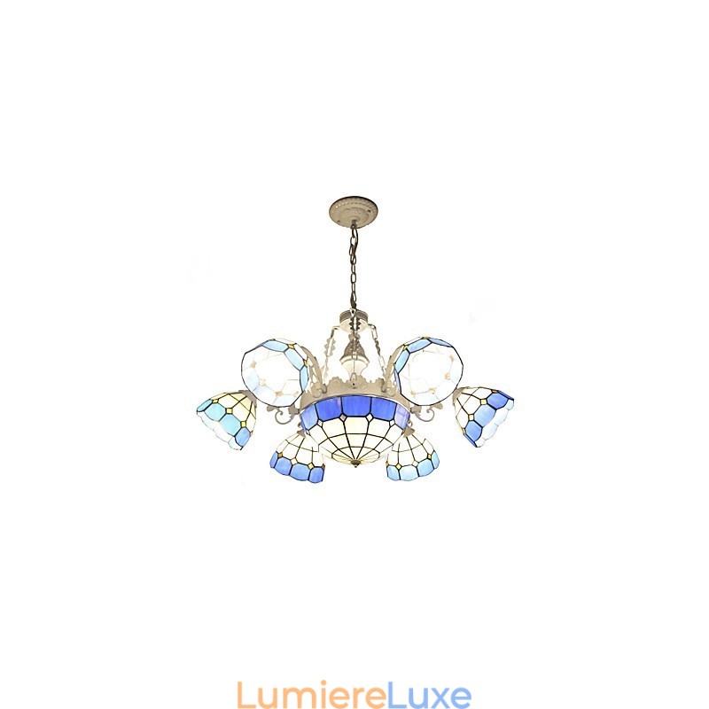 Lampes frontales et lanternes créatives 6 + 1 de style rural méditerranéen