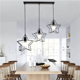 Suspension intégrée contemporaine moderne à 3 lumières