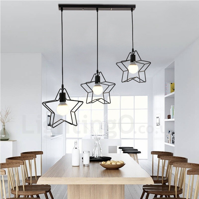 Suspension intégrée contemporaine moderne à 3 lumières