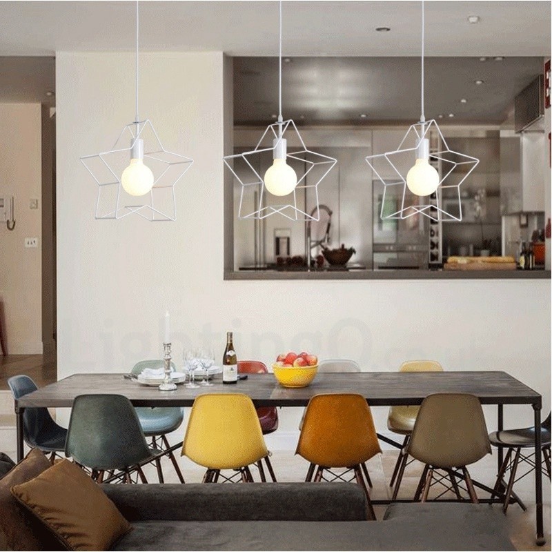 Suspension intégrée contemporaine moderne à 3 lumières
