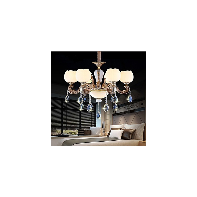 Pendentif en cristal de style européen créatif style coréen américain en alliage de zinc lumières de jardin