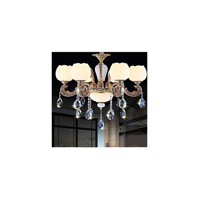 Pendentif en cristal de style européen créatif style coréen américain en alliage de zinc lumières de jardin