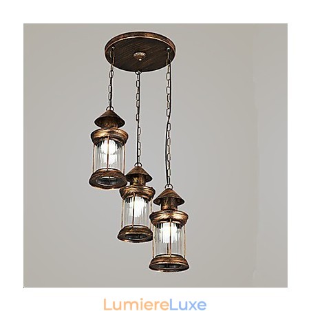 Suspension en métal style mini rétro vintage Rustic Lodge Suspension en métal style mini rétro vintage Rustic Lodge