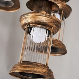 Suspension en métal style mini rétro vintage Rustic Lodge