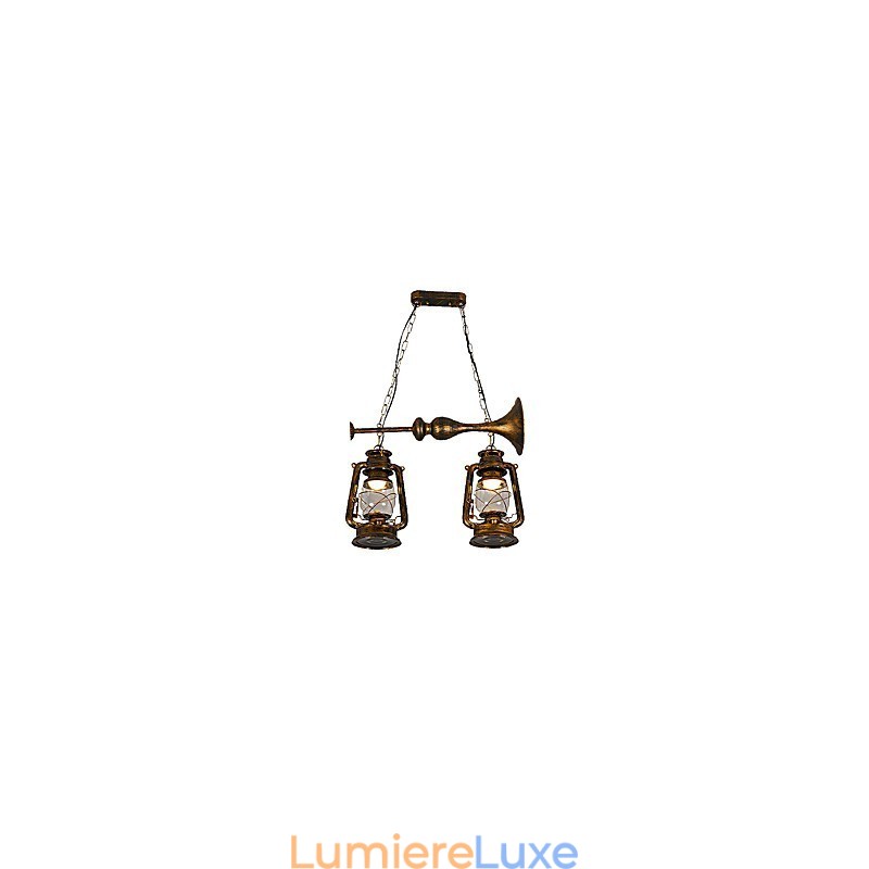 Suspension en métal style mini rétro vintage Rustic Lodge