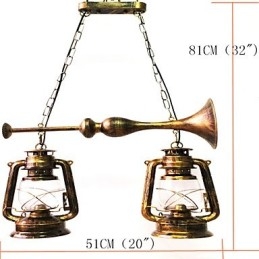 Suspension en métal style mini rétro vintage Rustic Lodge