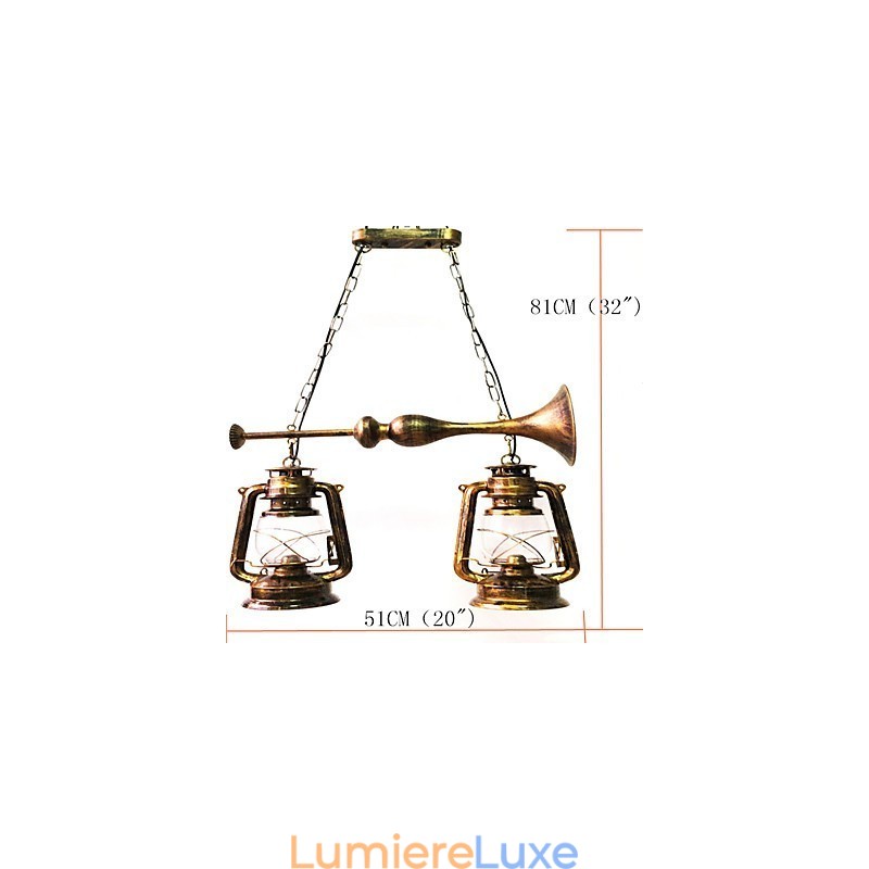 Suspension en métal style mini rétro vintage Rustic Lodge