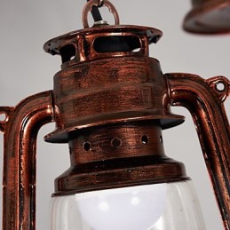 Suspension en métal style mini rétro vintage Rustic Lodge