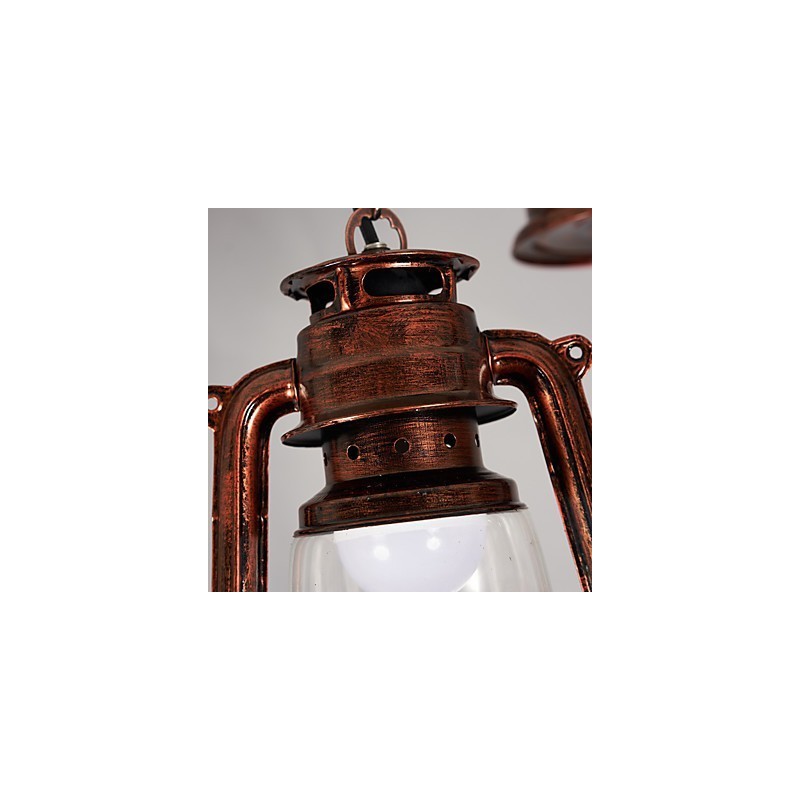 Suspension en métal style mini rétro vintage Rustic Lodge