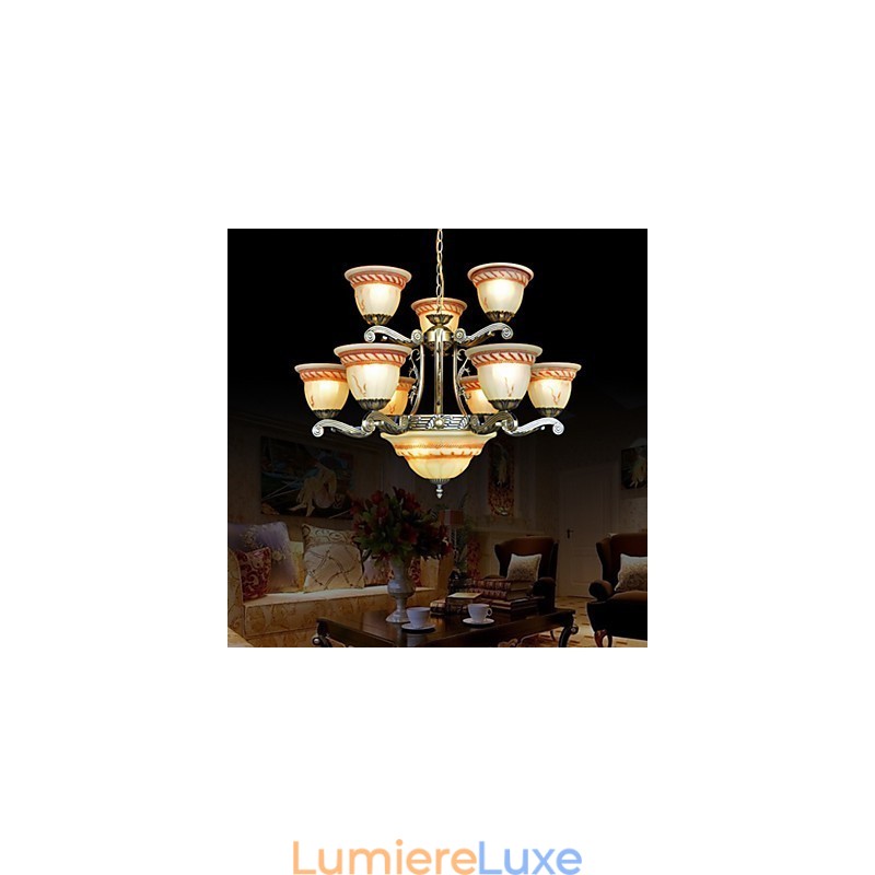 Lustre Traditionnel Classique Vintage Rétro Métal