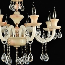 Lustre en métal de style mini cristal, style moderne, contemporain, traditionnel, classique et électroplaqué