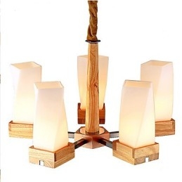 Plafonnier créatif en bois massif Simple Art Lighting