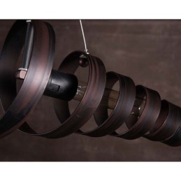 Lampe en fer rétro Lustre de style industriel minimaliste moderne