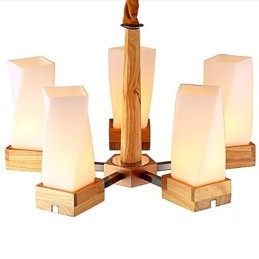 Plafonnier créatif en bois massif Simple Art Lighting