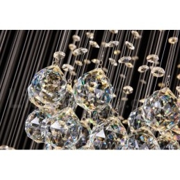 Lustre suspendu en cristal extra long de 5 mètres, design moderne, luminaire d'intérieur