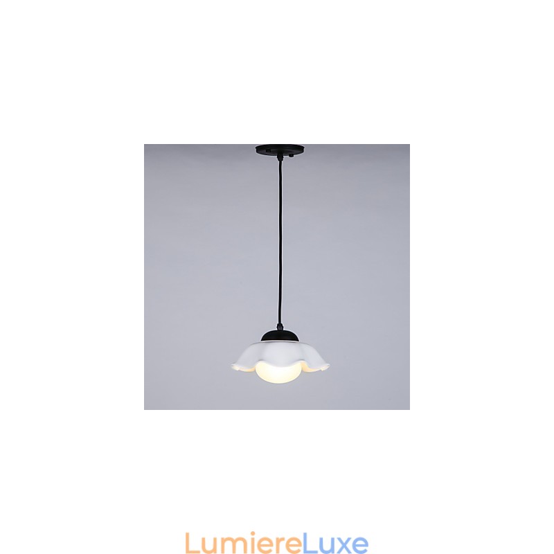 Lustre rustique à 2 ampoules pour boutiques d'intérieur en métal