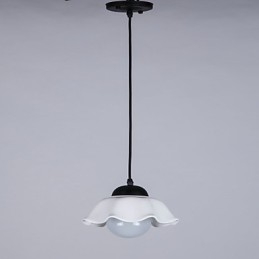 Lustre rustique à 2 ampoules pour boutiques d'intérieur en métal
