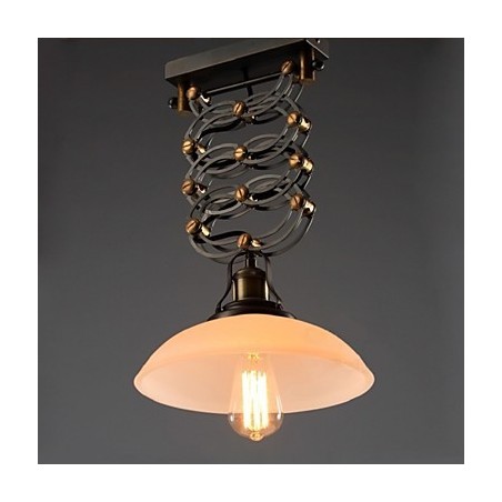 Suspension style loft campagne américaine en fer forgé, luminaire décoratif de magasin Suspension style loft campagne américaine en fer forgé, luminaire décoratif de magasin