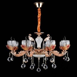 Suspension en métal style mini cristal, style moderne, contemporain, traditionnel, classique, en alliage de zinc