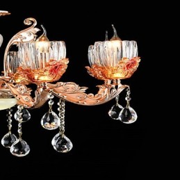 Suspension en métal style mini cristal, style moderne, contemporain, traditionnel, classique, en alliage de zinc