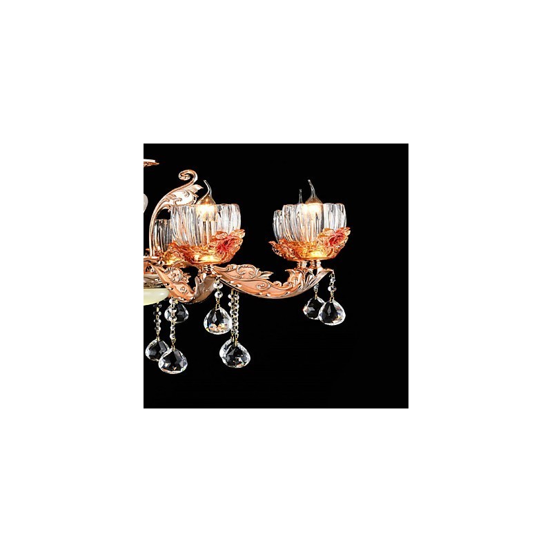 Suspension en métal style mini cristal, style moderne, contemporain, traditionnel, classique, en alliage de zinc