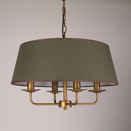 Lustre rustique à 2 ampoules pour boutiques d'intérieur en métal
