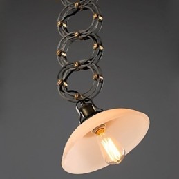 Suspension style loft campagne américaine en fer forgé, luminaire décoratif de magasin