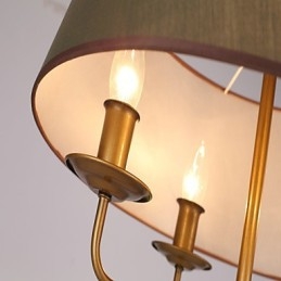 Lustre rustique à 2 ampoules pour boutiques d'intérieur en métal