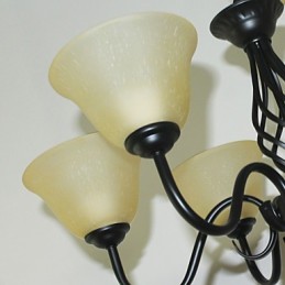 Lustre en métal pour designers de style mini, style rustique, classique, rustique, vintage, rétro, campagne, autres
