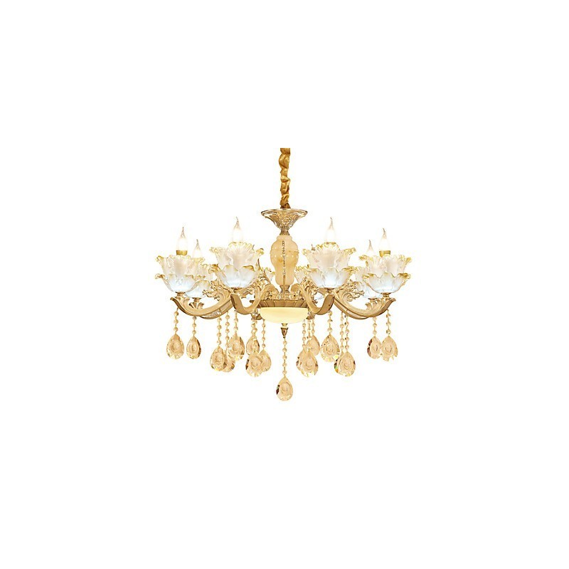 Lustre en cristal et alliage de zinc de style européen