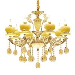 Lustre en cristal et alliage de zinc de style européen