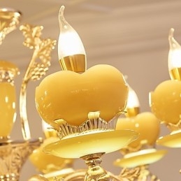 Lustre en cristal et alliage de zinc de style européen