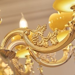 Lustre en cristal et alliage de zinc de style européen