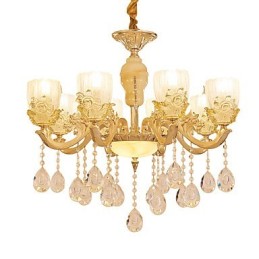 Lustre en cristal et alliage de zinc de style européen