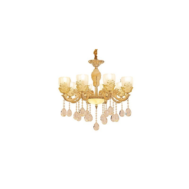 Lustre en cristal et alliage de zinc de style européen