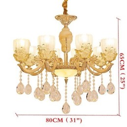 Lustre en cristal et alliage de zinc de style européen