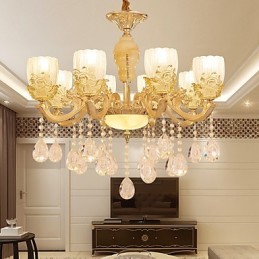 Lustre en cristal et alliage de zinc de style européen