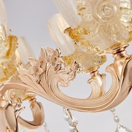 Lustre en cristal et alliage de zinc de style européen