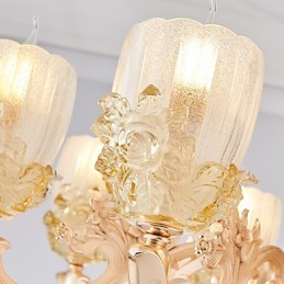 Lustre en cristal et alliage de zinc de style européen