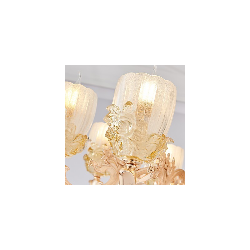 Lustre en cristal et alliage de zinc de style européen