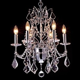 Lustre en métal et cristal, style contemporain, classique, classique et campagnard