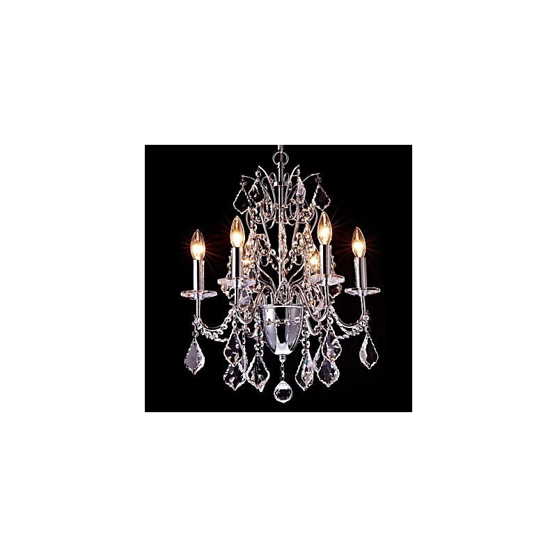 Lustre en métal et cristal, style contemporain, classique, classique et campagnard