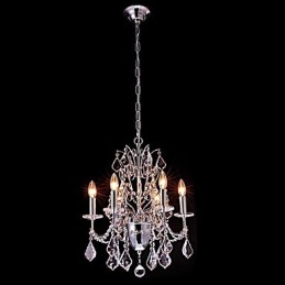 Lustre en métal et cristal, style contemporain, classique, classique et campagnard