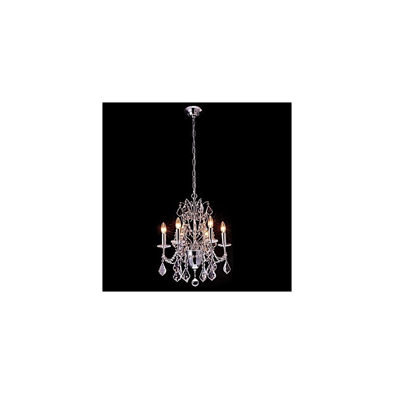 Lustre en métal et cristal, style contemporain, classique, classique et campagnard