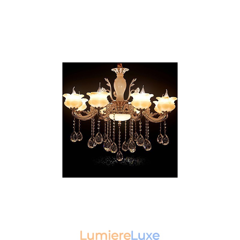 Lampe à suspension en cristal de jade
