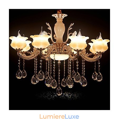 Lampe à suspension en cristal de jade Lampe à suspension en cristal de jade